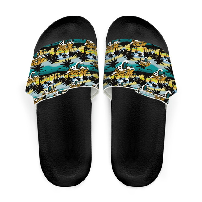 Men's Jacksonville Jaguars Beach Adjustable Slides Non-Slip Slippers/Sandals/Shoes 001